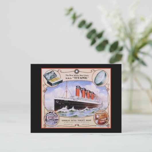 Titanic Soap Label Briefkaart (Staand voorkant)