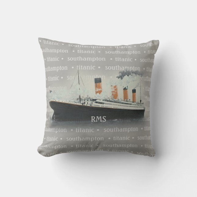 Titanic  Southampton White Star Line Ship Kussen (Voorkant)