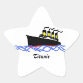 Titanic star ster sticker (Voorkant)
