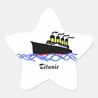 Titanic star ster sticker