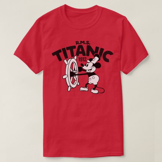 Titanic Steamboat Willie T-shirt (Design voorkant)