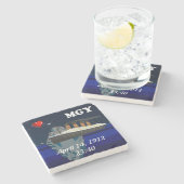 Titanic Stenen Onderzetter (Zijkant)