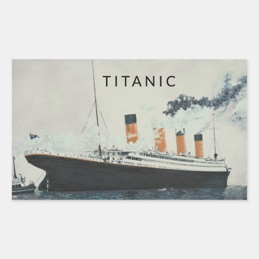 TITANIC STICKER! RECHTHOEKIGE STICKER (Voorkant)