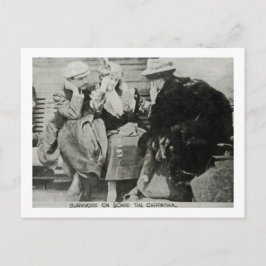 Titanic Survivors on the Carpathia Briefkaart