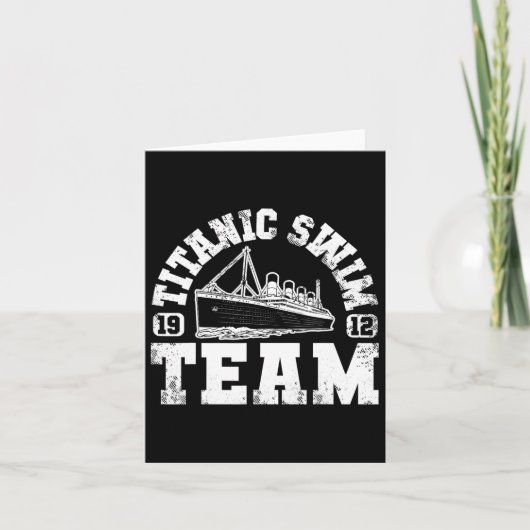 Titanic Swim Team - Grappig en tragisch zwemmen Kaart (Voorkant)