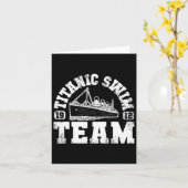 Titanic Swim Team - Grappig en tragisch zwemmen Kaart (Gele Bloem)