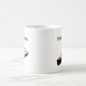 Titanic te groot om te falen koffiemok (Center)