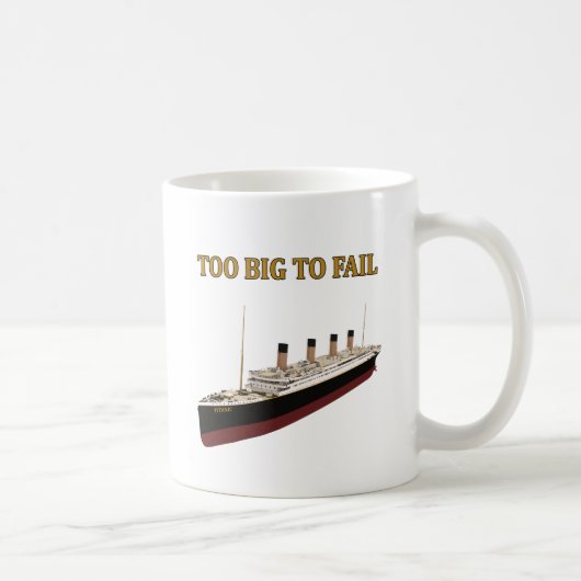 Titanic te groot om te falen koffiemok (Rechts)