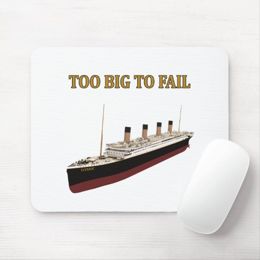 Titanic te groot om te falen muismat (Met muis)