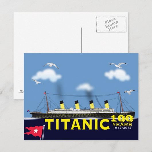 Titanic Tragedy Jubileum Briefkaart (Voorkant / Achterkant)