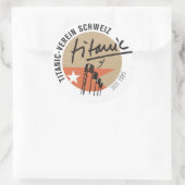 Titanic-Verein Schweiz Aufkleber Ronde Sticker (Tas)