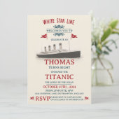 Titanic Verjaardagsfeest Kaart (Staand voorkant)