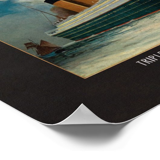  Titanic White Star Line Art Poster (Hoek)