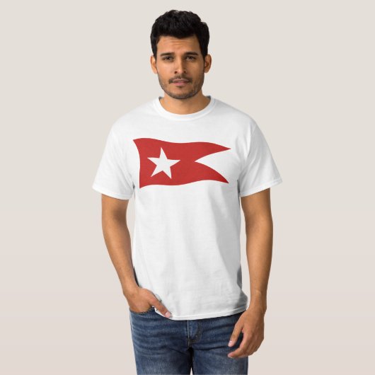 Titanic White Star Line Flag met White Star T-shirt (Voorkant volledig)