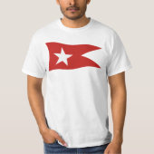 Titanic White Star Line Flag met White Star T-shirt (Voorkant)