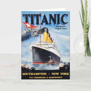 Titanic White Star Line - Grootste Schip ter Werel Kaart