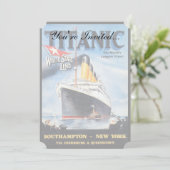 Titanic White Star Line - Grootste Schip Ter Werel Kaart (Staand voorkant)