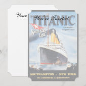 Titanic White Star Line - Grootste Schip Ter Werel Kaart (Voorkant / Achterkant)