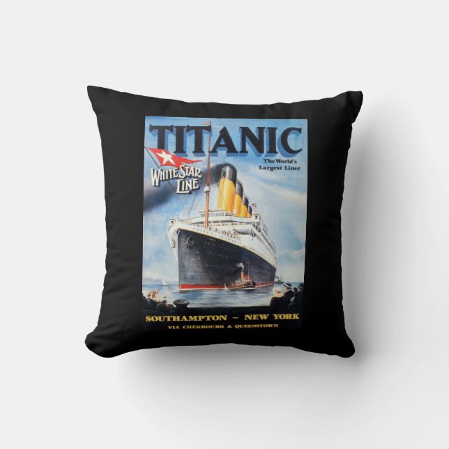 Titanic White Star Line - Grootste Schip ter Werel Kussen (Voorkant)