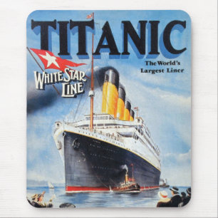 Titanic White Star Line - Grootste Schip ter Werel Muismat