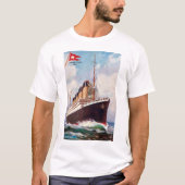 Titanic White Star Line Painting T-shirt (Voorkant)
