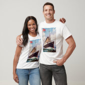 Titanic White Star Line Painting T-shirt (Unisex)
