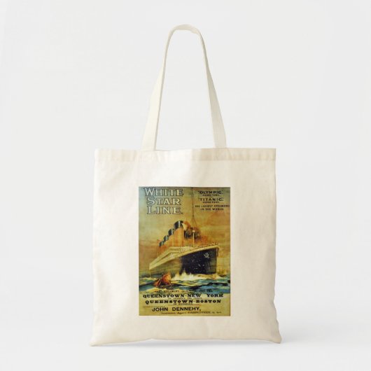 Titanic White Star Line promo-Poster Tote Bag (Voorkant)