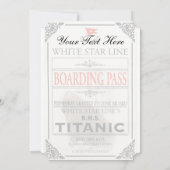 Titanic White Star Line - 's werelds grootste Line Kaart (Achterkant)