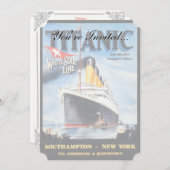 Titanic White Star Line - 's werelds grootste Line Kaart (Voorkant / Achterkant)