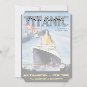 Titanic White Star Line - 's werelds grootste Line Kaart