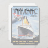 Titanic White Star Line - 's werelds grootste Line Kaart (Voorkant / Achterkant)