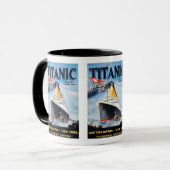 Titanic White Star Line - 's werelds grootste Line Mok (Voorkant links)
