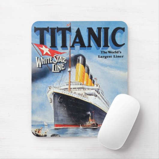 Titanic White Star Line - 's werelds grootste Line Muismat (Met muis)