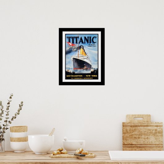 Titanic White Star Line - 's werelds grootste Line Poster (Keuken)
