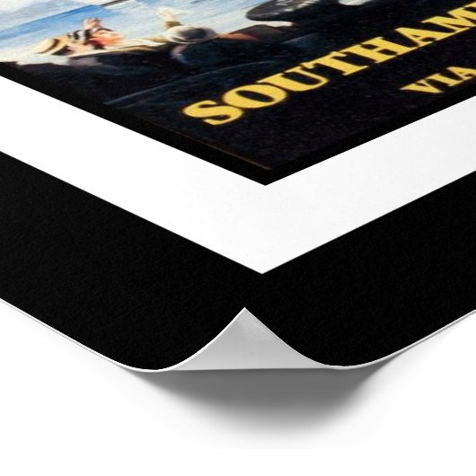 Titanic White Star Line - 's werelds grootste Line Poster (Hoek)