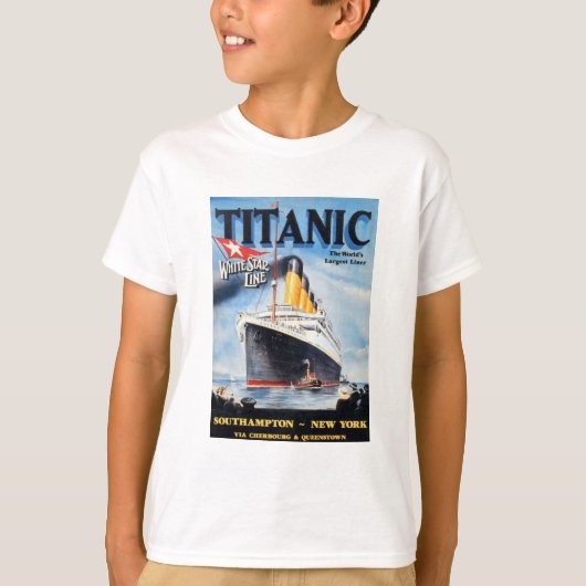 Titanic White Star Line - 's werelds grootste Line T-shirt (Voorkant)