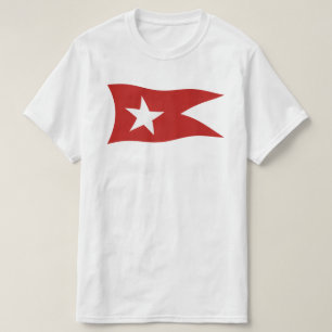 Titanic White Star Line-vlag met Witte Ster T-shirt