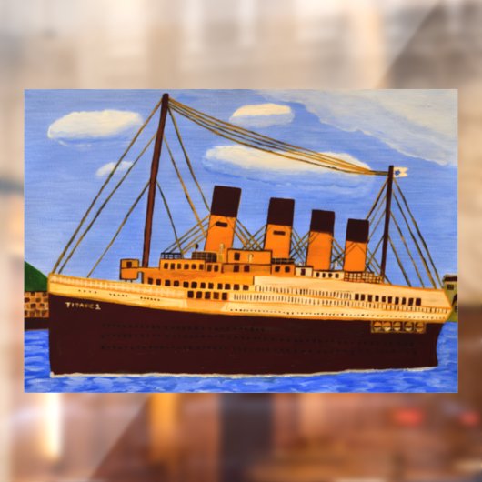 Titanic Window Cling  Raamsticker (Vel 2)