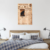 Titanic wordt gemeld door Sinking Sepia  Maritime Canvas Afdruk (Insitu (Slaapkamer))