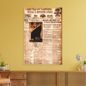 Titanic wordt gemeld door Sinking Sepia  Maritime Canvas Afdruk (Insitu (Woonkamer))