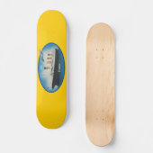 Titanic Yellow Maritime White Star Line Ship Persoonlijk Skateboard (Voorkant)