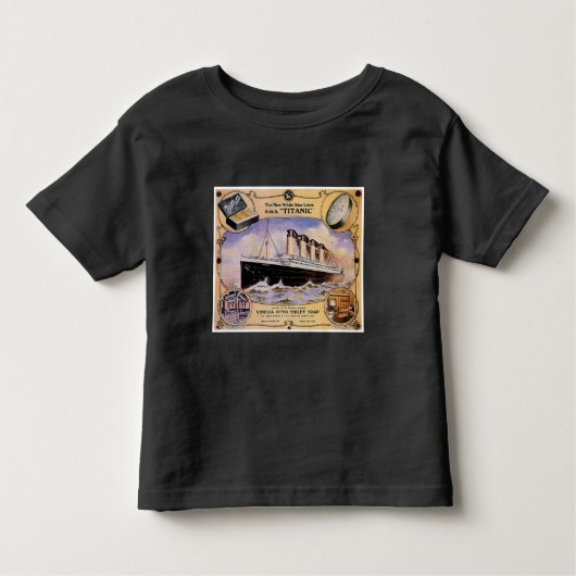 Titanic  zeep en peuter Ringer T Kinder Shirts (Voorkant)