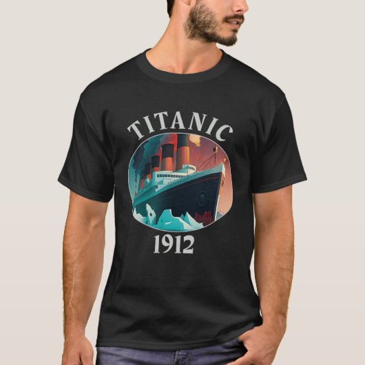 Titanic Zeilschip  Cruiseschip 1912 Su T-shirt (Voorkant)