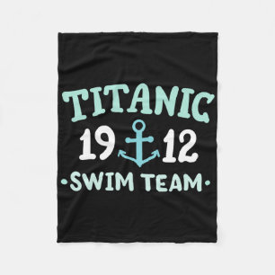Titanic Zwemteam 1912 Rms Titanic Cruise Ship Squa Fleece Deken