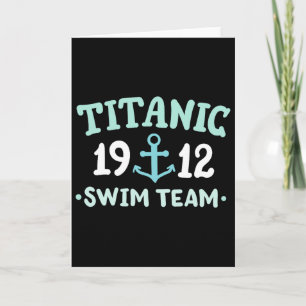 Titanic Zwemteam 1912 Rms Titanic Cruiseschip Squ Kaart
