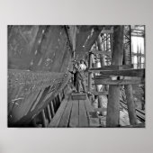 Titanic's ijronwerkers poster (Voorkant)