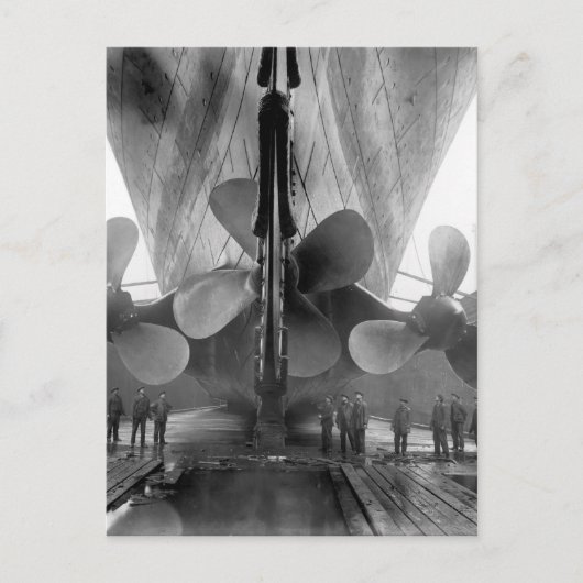 Titanic's schroeven briefkaart (Voorkant)
