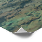 titanine onder water, groen-blauw, poster (Hoek)