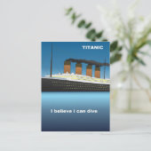 titanisch duif briefkaart (Staand voorkant)