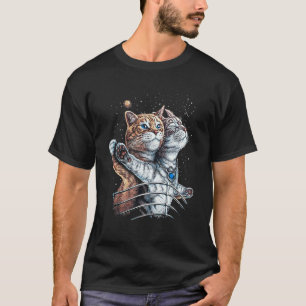 Titanische Kat In De Ruimte Voor Kat T-shirt